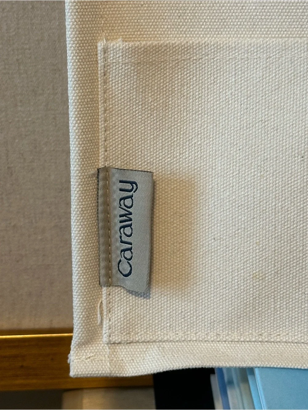 Caraway Hanging Lid Organizer Pocket Panel – Cream
